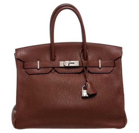 brown birkin bag|brown hermes leather bags.